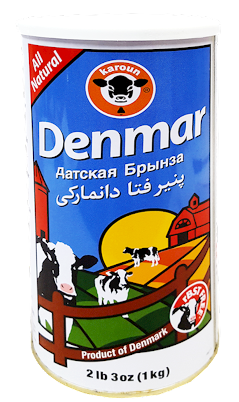 Karoun Dairies Feta Cheese, Danish White Denmar 1000g/6pack