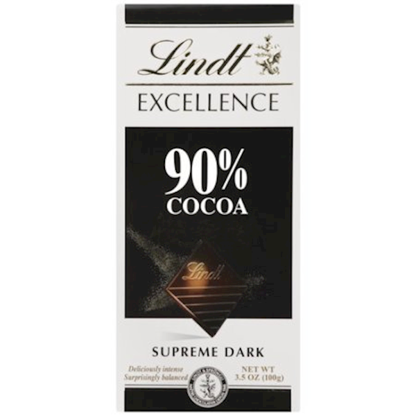 Lindt Chocolate Bar Dark Excellence 90% Cocoa 100g/12pack