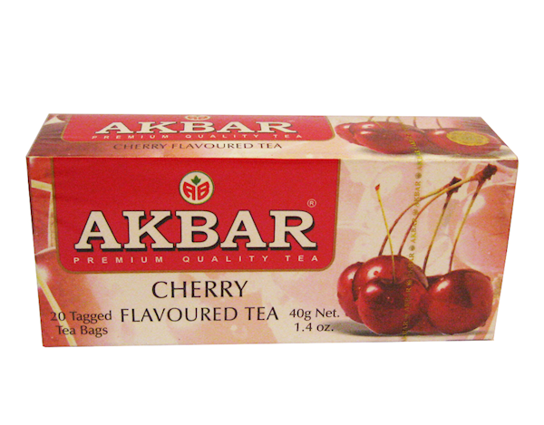 AKBAR Cherry Flavored Black Tea 20bag/24pack