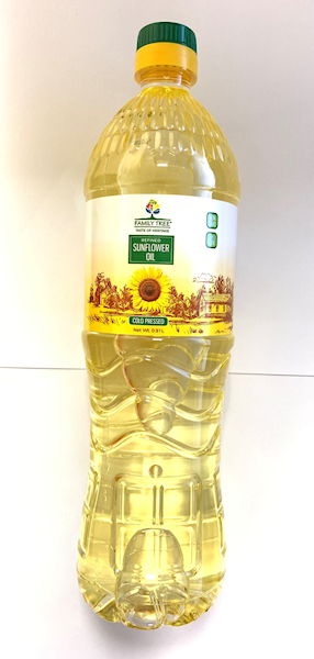 Family Tree Sunflower Oil, Refined 910ml/15pack