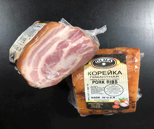 Koreyka Pikantnaya (Smoked & Cured Pork Ribs) ~1lb/2pack