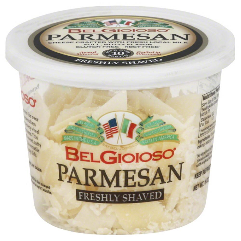 Belgioioso Cheese Parmesan, Shaved 142g/12pack
