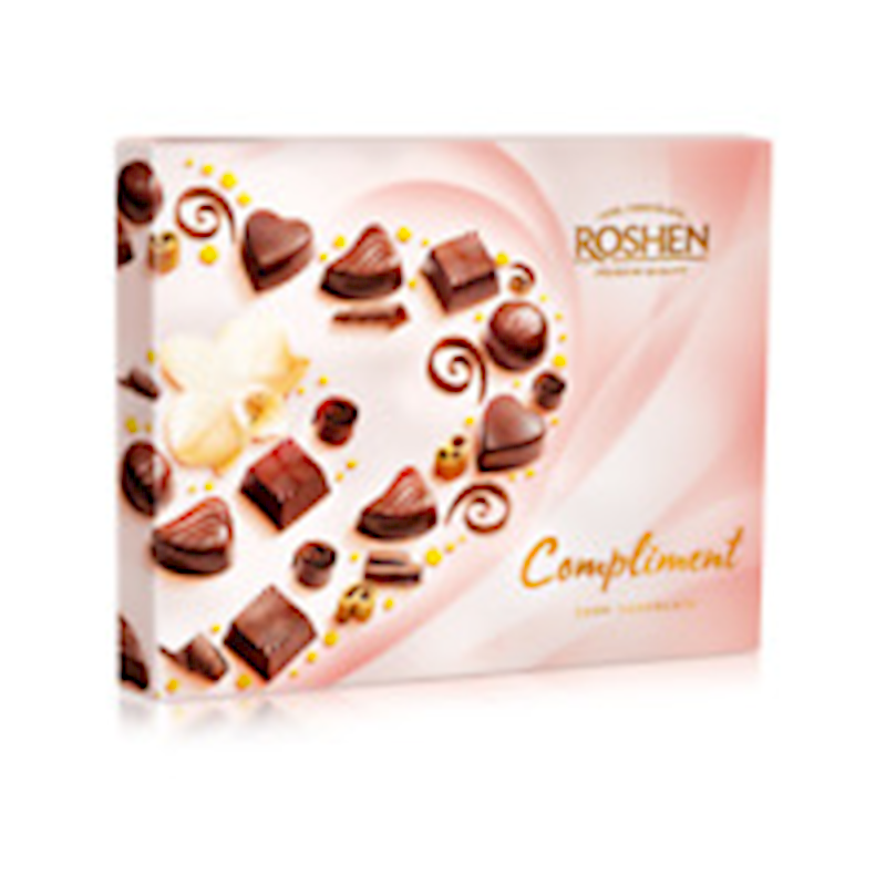 Roshen Candy Boxed Compliment Dark Chocolate 145g/8pack