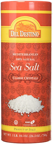 Del Destino Sea Salt, Coarse Crystals 750g/12pack