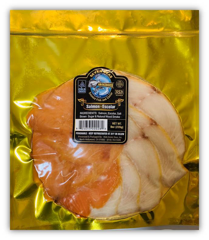 Seven Seas Smokehouse Salmon/Escolar, Cold Smoked 8oz/2pack