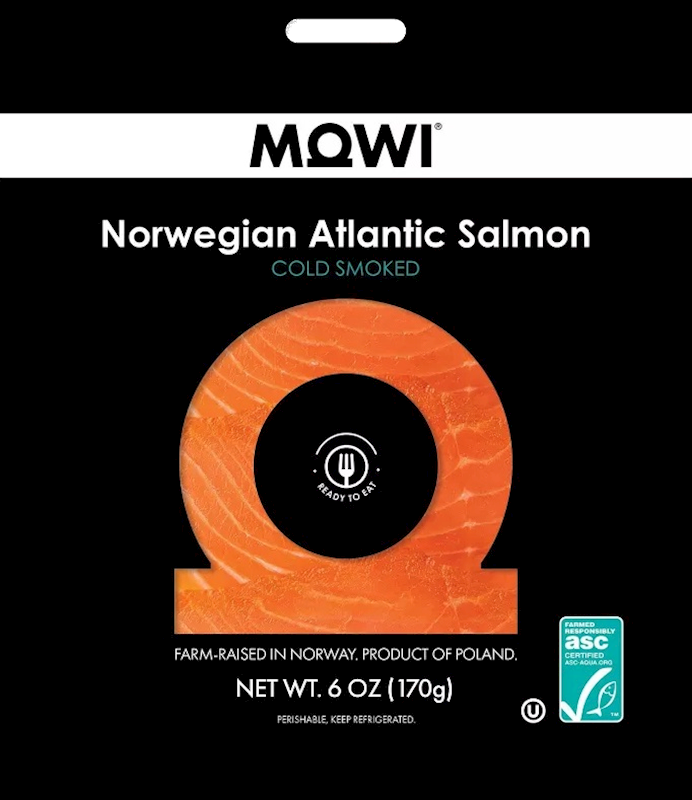 MOWI Cold Smoked Norwegian Atlantic Salmon, Mojito Flavored 113g/8pack