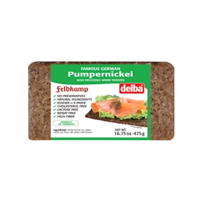 Delba Pumpernickel Bread 475g/12pack