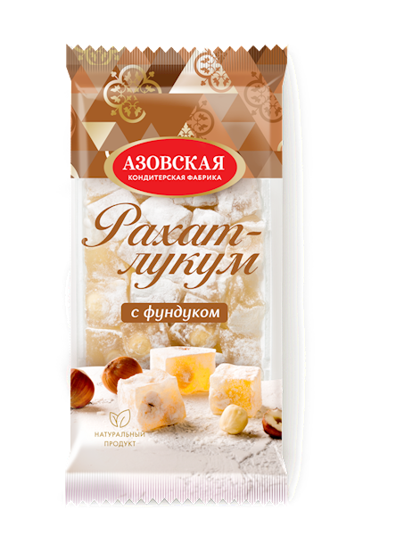 Azovskaya Rakhat-Lukum, W/Hazelnuts 300g/12pack