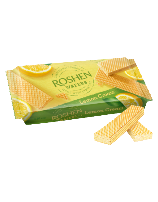 Roshen Waffles W/Lemon Cream Filling 216g/20pack
