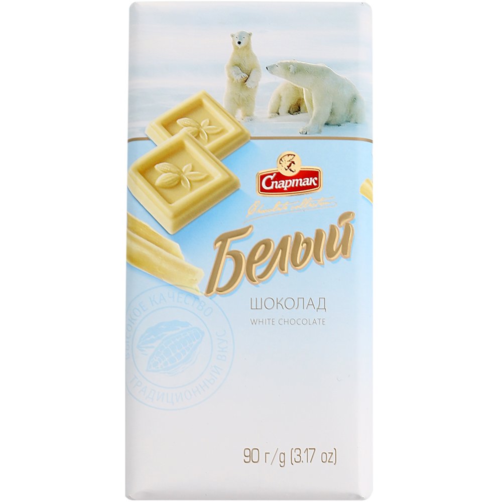 Spartak White Chocolate Bar 90g/25pack