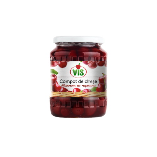 Vis Compote, Sweet Cherry W/Pits 710g/12pack